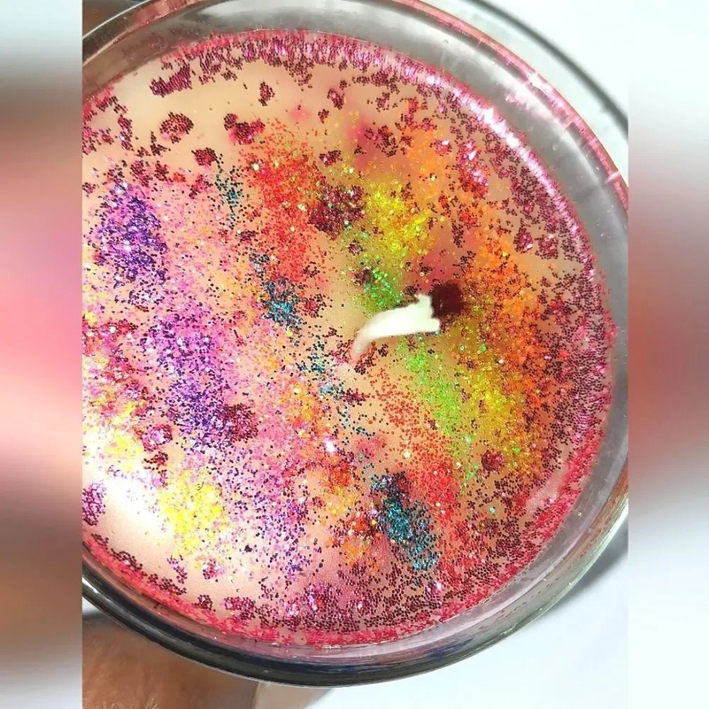 Hand crafted limited edition PRIDE dessert candle 6 oz